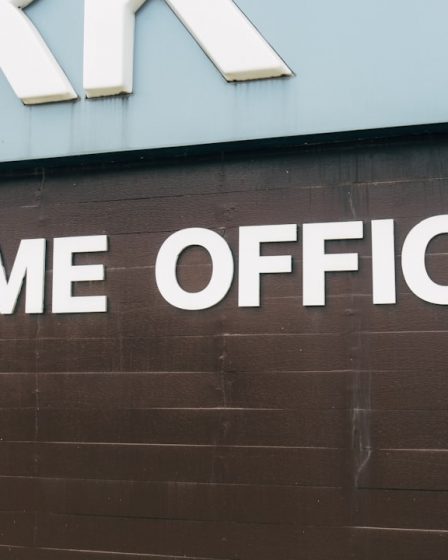 a sign on a building