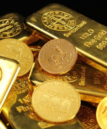 gold and silver round coins