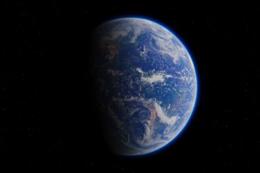 a view of the earth from space