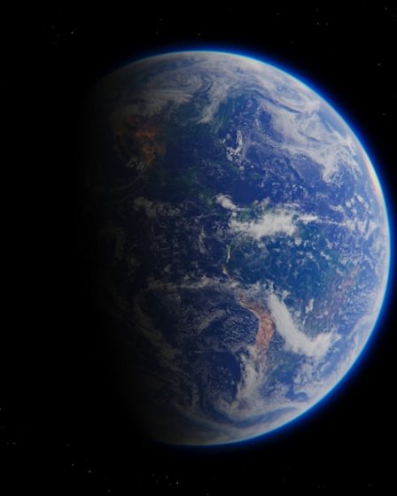 a view of the earth from space