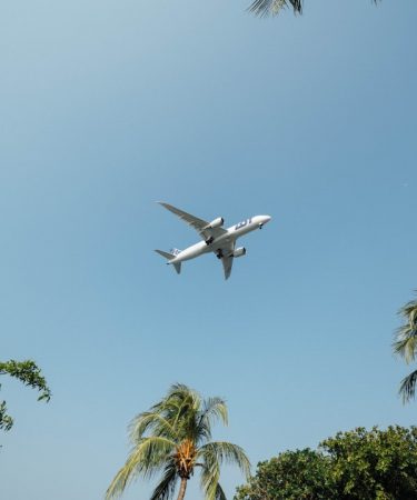 low angle photo of airplane