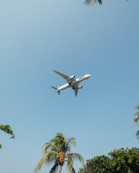low angle photo of airplane