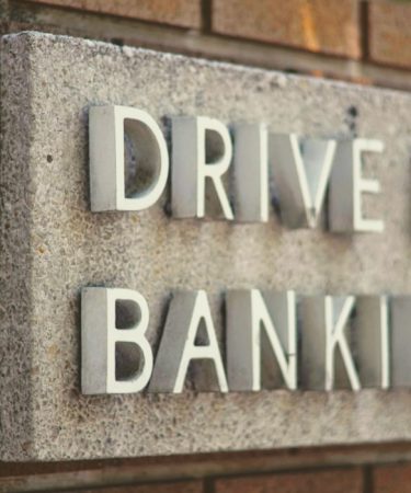 drive in banking signage
