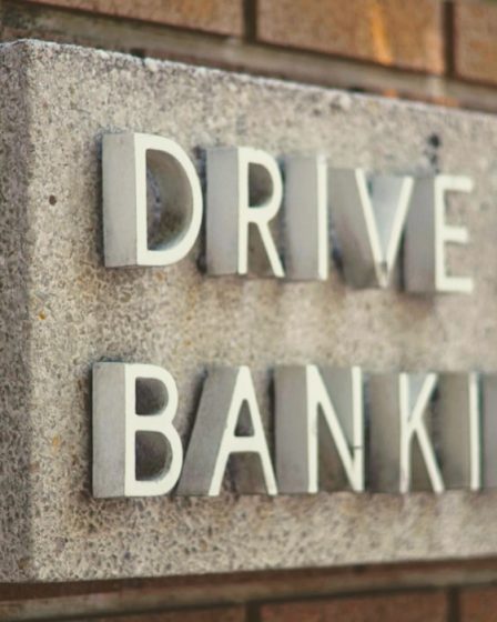 drive in banking signage